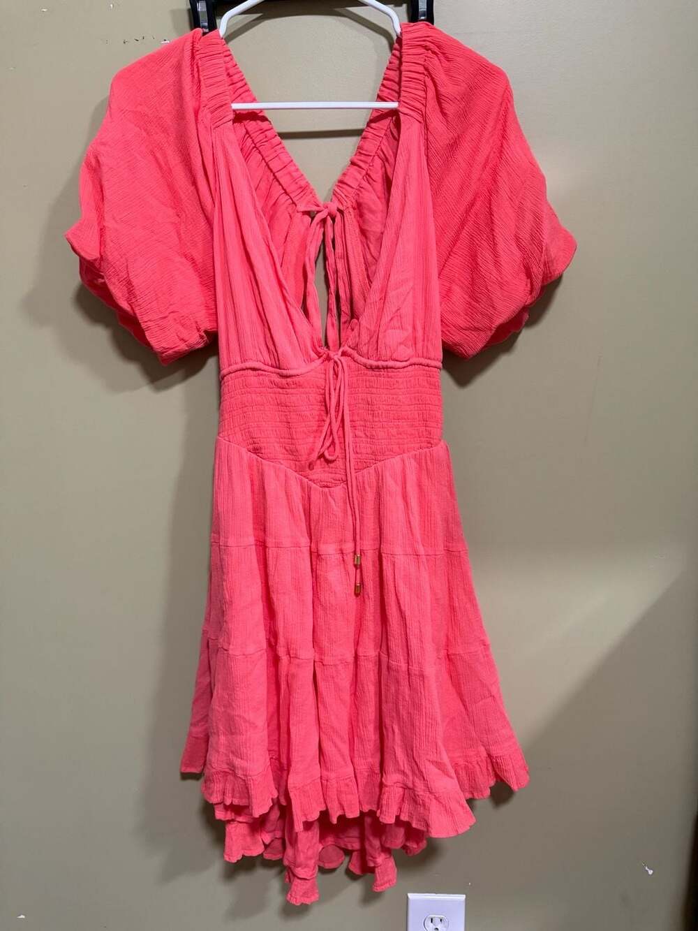 Free People Perfect Day Mini Dress in Watermelon, Size S
